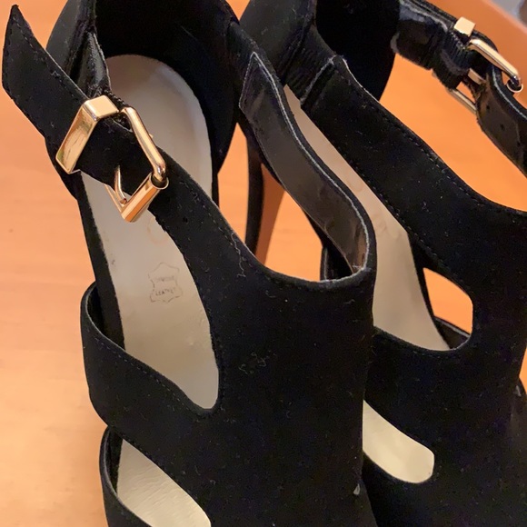 ALDO BLACK SUEDE STILETTO HEELS - Picture 4 of 11